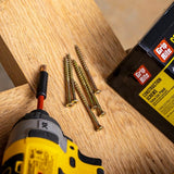 Grip-Rite #8 x 1-5/8 in. Phillips Bugle-Head Construction Screws, Yellow Zinc, 10 lb. Box (Approx. 1,466 pcs)