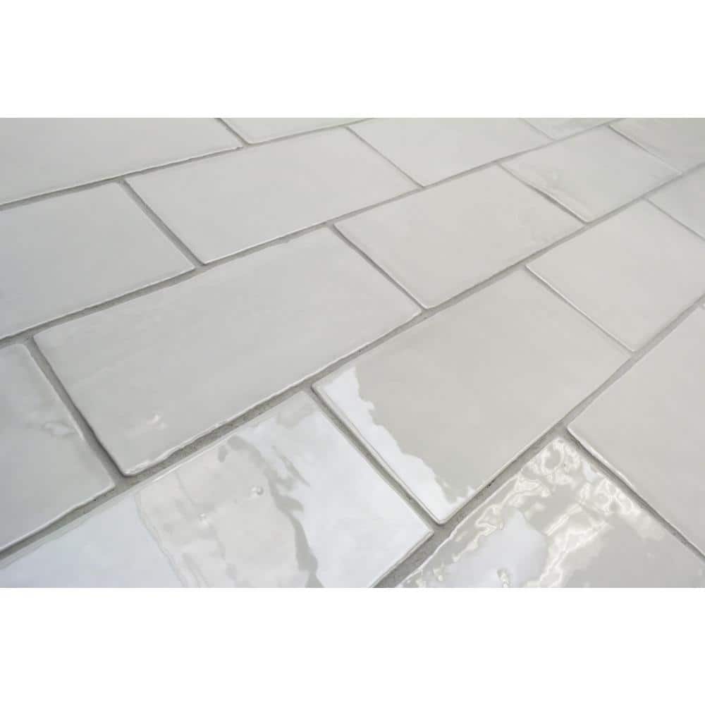 Ivy Hill Tile Catalina Gris 3 in. x 6 in. x 8 mm Polished Ceramic Subway Wall Tile (5.38 sq.ft./case)