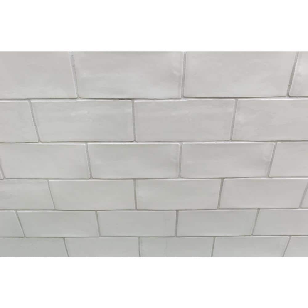 Ivy Hill Tile Catalina Gris 3 in. x 6 in. x 8 mm Polished Ceramic Subway Wall Tile (5.38 sq.ft./case)