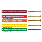 GRK Fasteners #9 x 1-5/8 in. Star Drive Bugle Head Deck Elite Wood Deck Screw (540-Pack)