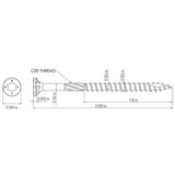 GRK Fasteners #8 x 2 in. Torx Drive Bugle Head Deck Elite Wood Deck Screw (110-Pack)