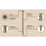 GRK Fasteners #8 x 2 in. Torx Drive Bugle Head Deck Elite Wood Deck Screw (110-Pack)