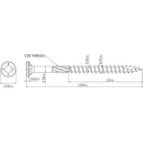 GRK Fasteners #9 x 2-1/2 in. Torx Drive Bugle Head Deck Elite Wood Deck Screw (100-Pack)