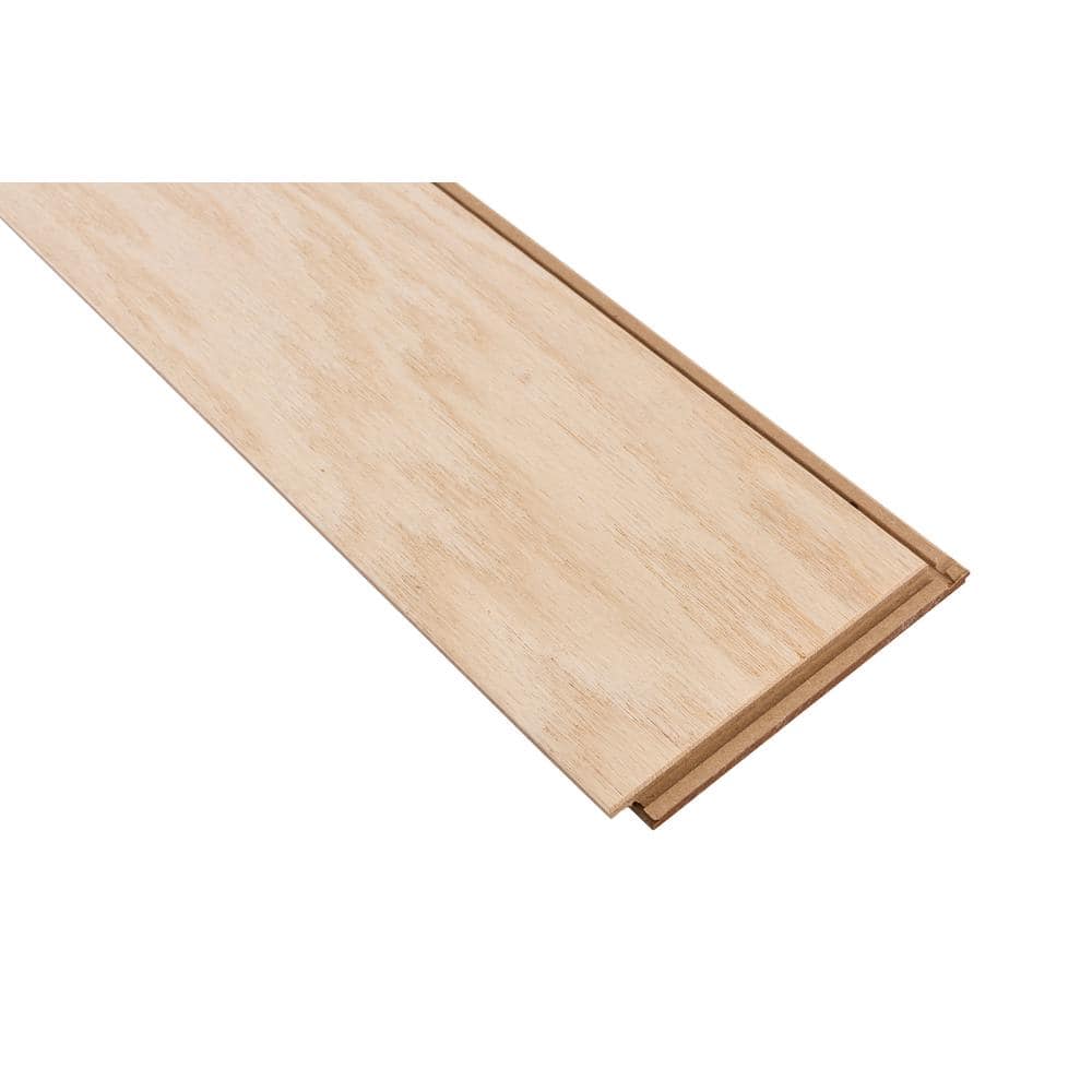 Bruce Turlington Gunstock Oak 3/8 in. T x 5 in W Click Lock Smooth Engineered Hardwood Flooring (22 sq.ft./ctn)