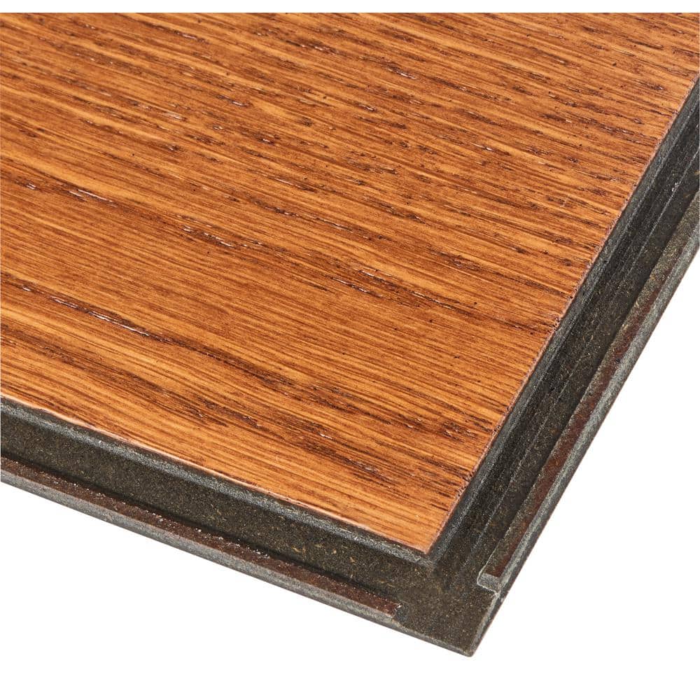 Bruce Hydropel Gunstock Oak 7/16 in. T x 5 in. W Waterproof Click Lock Engineered Hardwood Flooring (22.6 sq.ft./ctn)