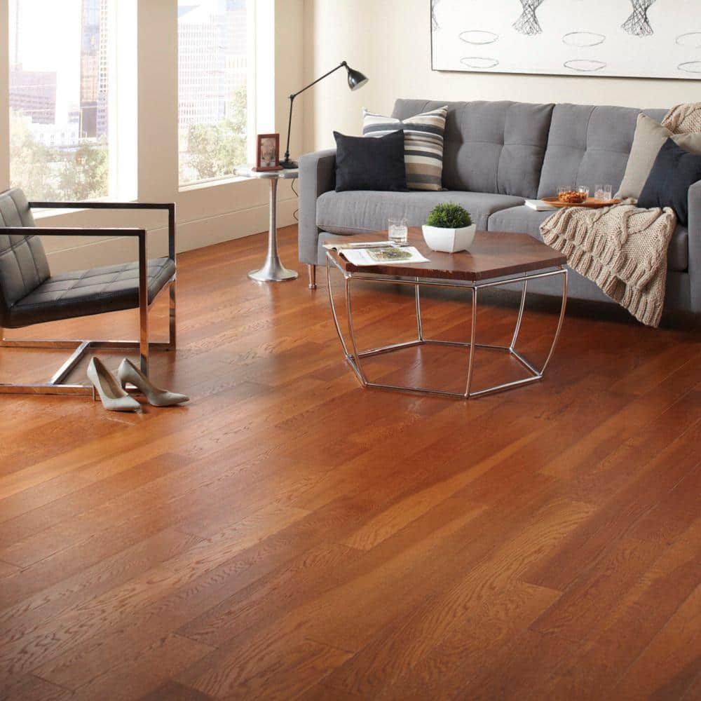 HOMELEGEND Gunstock White Oak 3/8 in. T x 5 in. W Engineered Hardwood Flooring (19.7 sqft/case)