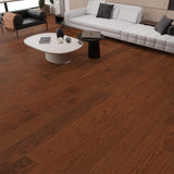 Selkirk Gunstock Oak 3/8 in. T x 3 in. W Tongue and Groove Smooth Engineered Hardwood Flooring (35.34 sq.ft./case)