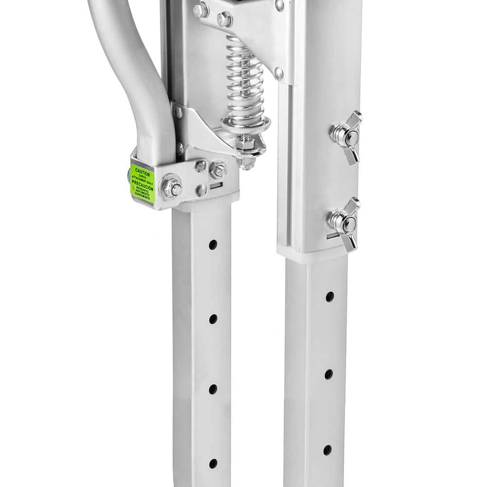 GYPTOOL 36 in. to 48 in. Adjustable Height Silver Drywall Stilts