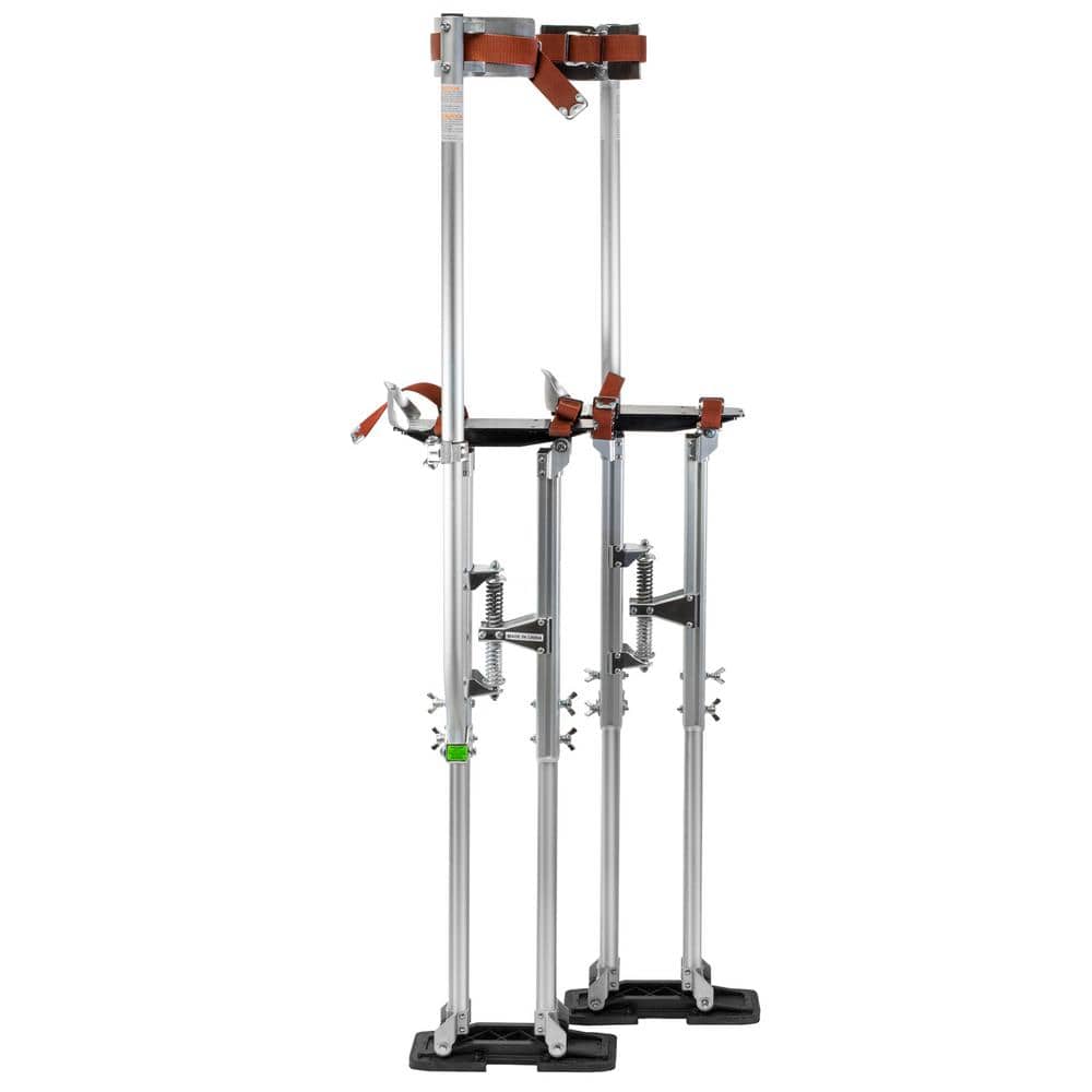 GYPTOOL 36 in. to 48 in. Adjustable Height Silver Drywall Stilts
