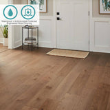 Pergo Defense+ Hadlock Harbor Oak 3/8 in. T x 7.5 in. W Click Lock W Brushed Engineered Hardwood Flooring (24.54 sq. ft./Case)