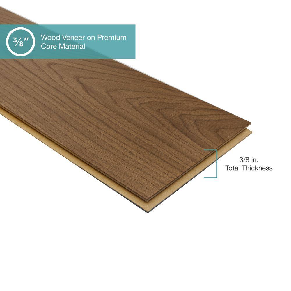 Pergo Defense+ Hadlock Harbor Oak 3/8 in. T x 7.5 in. W Click Lock Engineered Hardwood Flooring (1104.3 sq.ft./pallet)