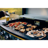 HALO Elite4B 36 in. 4-Burner 8 Zone Outdoor Propane Black Griddle Flat Top Grill