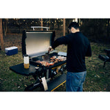 HALO Elite4B 36 in. 4-Burner 8 Zone Outdoor Propane Black Griddle Flat Top Grill