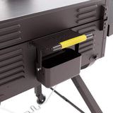 HALO Elite4B 36 in. 4-Burner 8 Zone Outdoor Propane Black Griddle Flat Top Grill