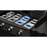 HALO Elite4B 36 in. 4-Burner 8 Zone Outdoor Propane Black Griddle Flat Top Grill