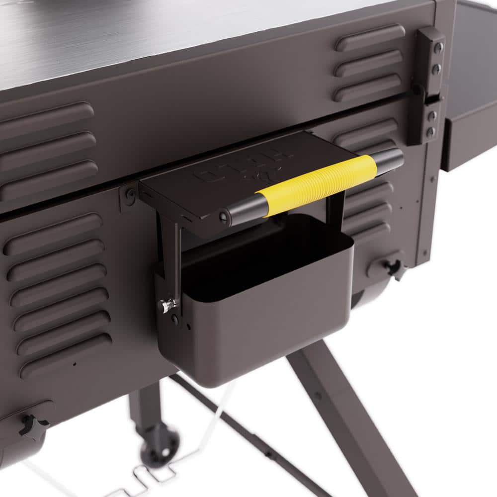 HALO Elite2B 2-Burner 4 Zone Outdoor Propane Black Griddle Flat Top Grill