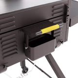HALO Elite2B 2-Burner 4 Zone Outdoor Propane Black Griddle Flat Top Grill