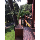 Protectyte 4 in. x 6 in. Hammered Copper Pyramid Slip Over Fence Post Cap