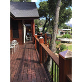Protectyte 4 in. x 6 in. Hammered Copper Pyramid Slip Over Fence Post Cap