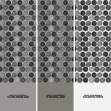 Daltile Decor Accents Hanlon Bee 10 in. x 11 in. x 8 mm Porcelain Penny Round Mosaic Floor and Wall Tile (0.83 sq. ft. / piece)