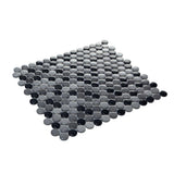 Daltile Decor Accents Hanlon Bee 10 in. x 11 in. x 8 mm Porcelain Penny Round Mosaic Floor and Wall Tile (0.83 sq. ft. / piece)