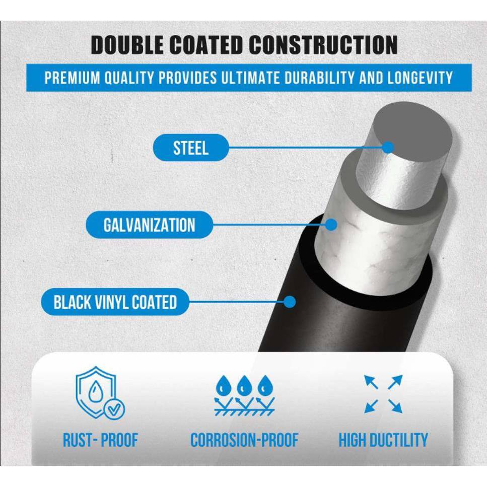 1/4 in. x 2 ft. x 50 ft. 21-Gauge Black Hardware Cloth Welded Cage Wire Chicken Fence Poultry Netting