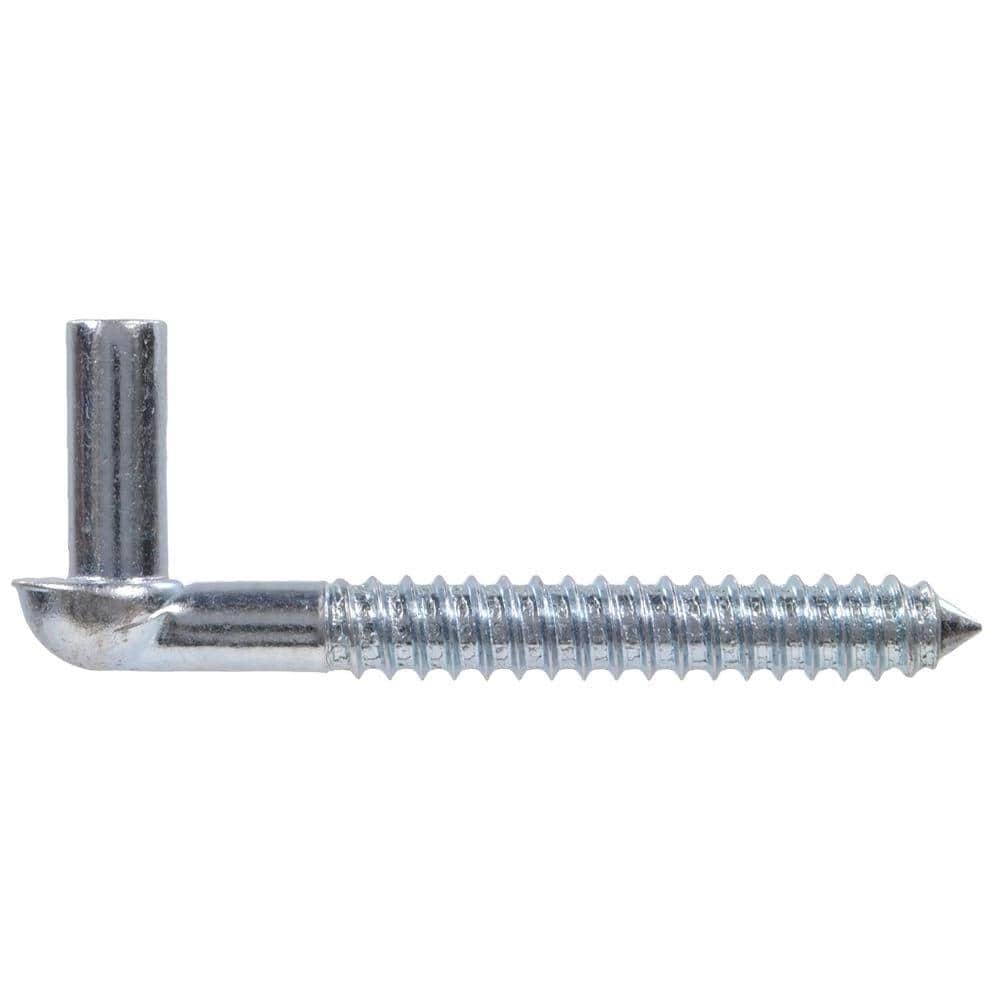 Hardware Essentials 1/2 x 4 in. Gate Screw Hook in Zinc-Plated (5-Pack)