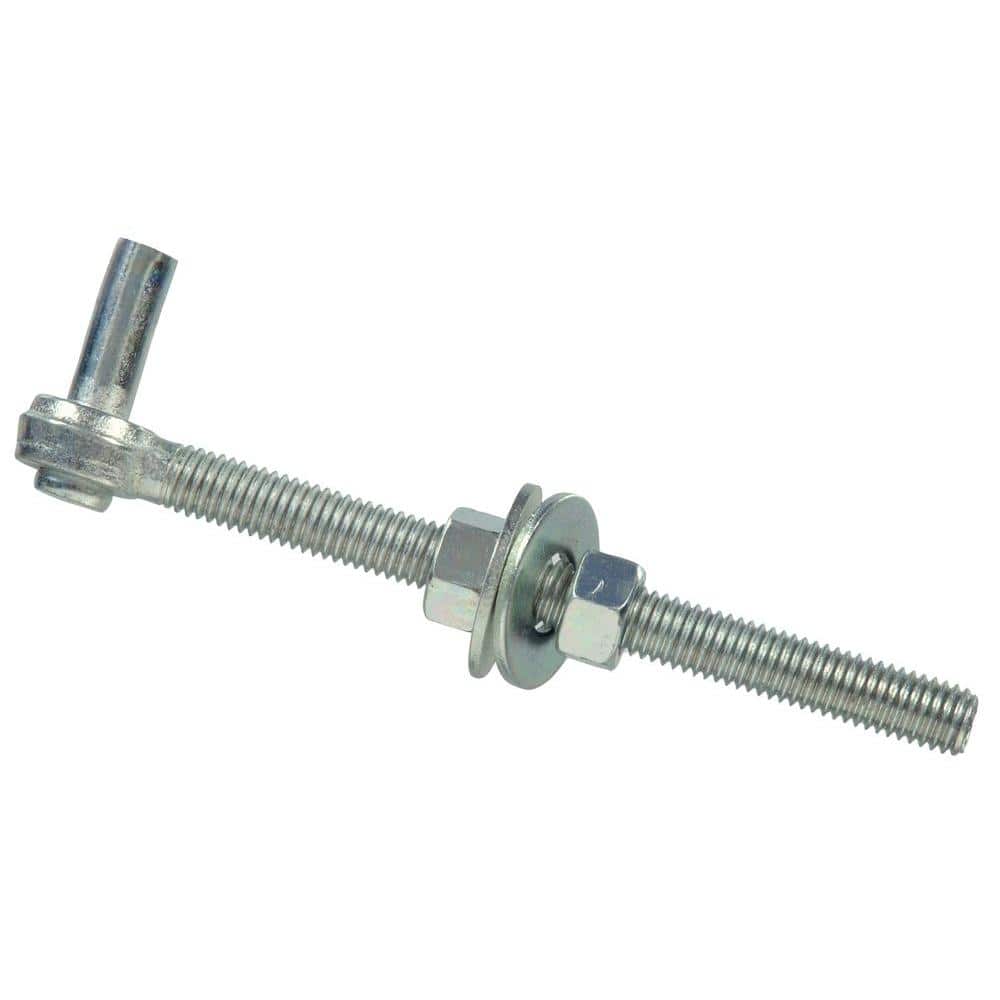 Hardware Essentials 1/2 x 6 in. Gate Bolt Hook in Zinc-Plated (5-Pack)