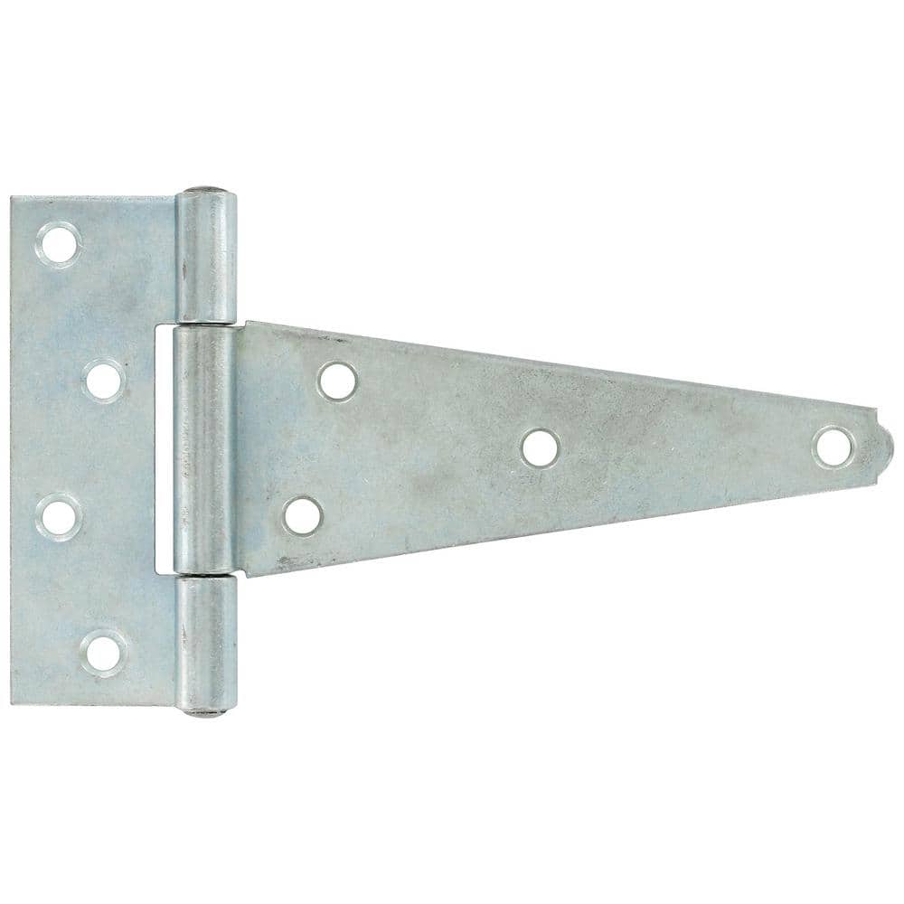 Hardware Essentials 6 in. Heavy T-Hinge in Zinc-Plated (5-Pack)