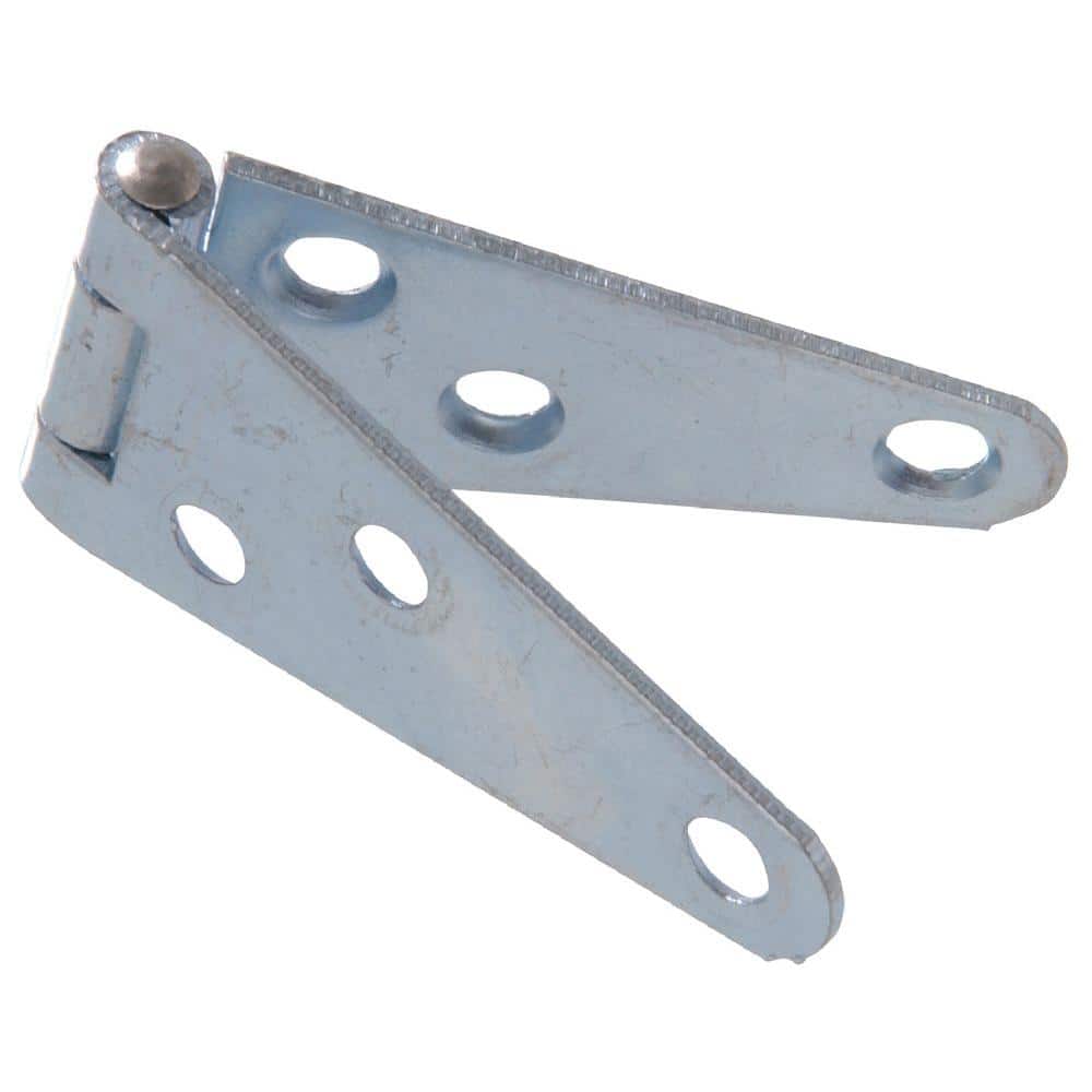 Hardware Essentials 5 in. Light Strap Hinge in Zinc-Plated (5-Pack)