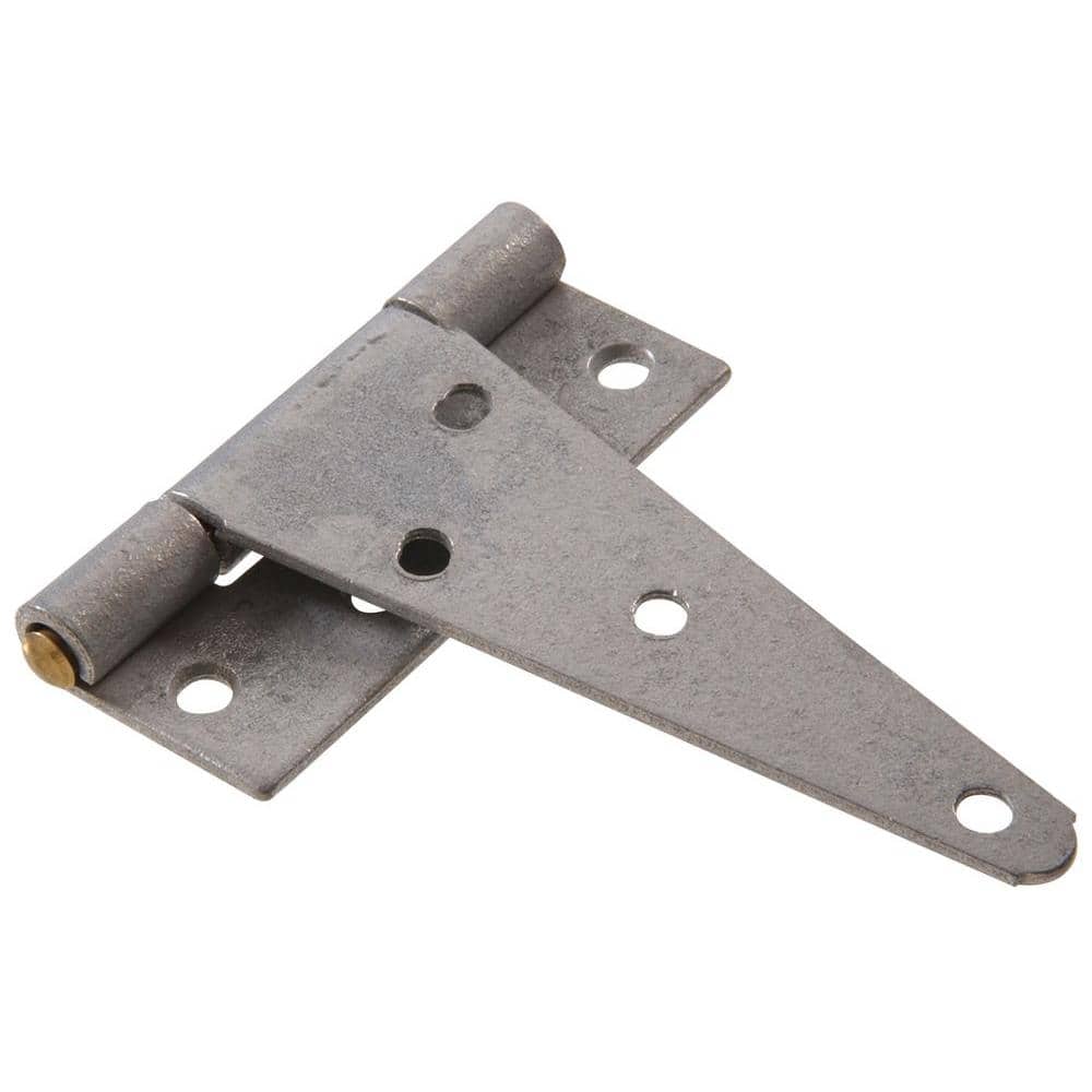 Hardware Essentials 5 in. Heavy T-Hinge in Galvanized (5-Pack)