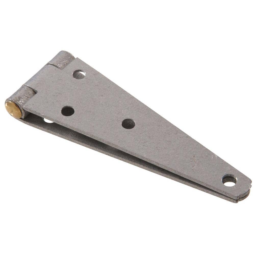 Hardware Essentials 5 in. Heavy Strap Hinge in Galvanized (5-Pack)