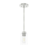 Hunter Hartland Noble Bronze Farmhouse Seeded Glass Jar LED Pendant Light