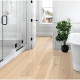 Sure+ Harvest Wheat Oak White Oak 1/4 in. T x 6.5 in. W Click Lock W Brushed Engineered Hardwood Flooring (21.7 sq.ft./case)