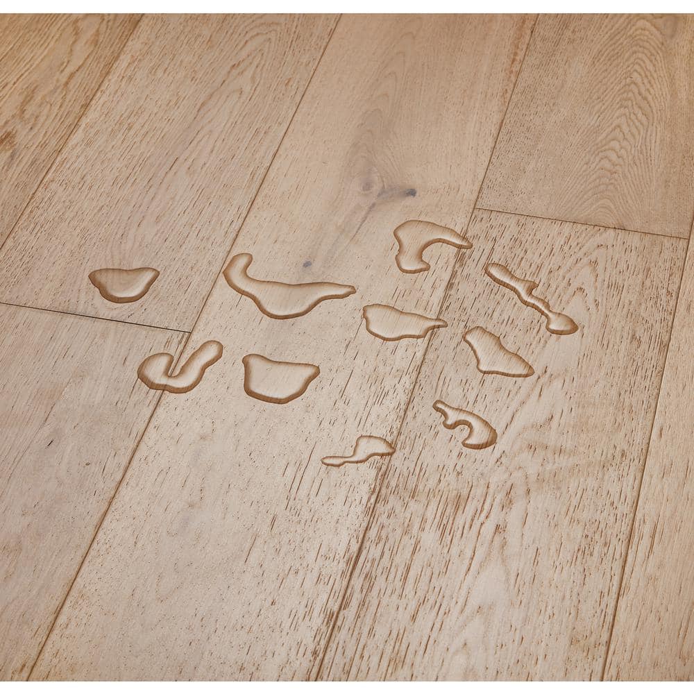 Sure+ Harvest Wheat Oak White Oak 1/4 in. T x 6.5 in. W Click Lock W Brushed Engineered Hardwood Flooring (21.7 sq.ft./case)