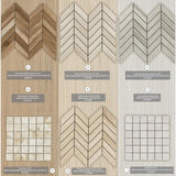 MSI Havenwood Dove Chevron 12 in. x 15 in. Matte Porcelain Mosaic Floor and Wall Tile (10 sq. ft./Case)