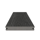 NewTechWood UltraShield Naturale Magellan 1 in. x 6 in. x 8 ft. Hawaiian Charcoal Solid with Groove Composite Decking Board
