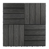 NewTechWood UltraShield Naturale 1 ft. x 1 ft. Quick Deck Outdoor Composite Deck Tile Sample in Hawaiian Charcoal