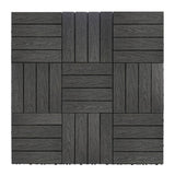 NewTechWood UltraShield Naturale 1 ft. x 1 ft. Quick Deck Outdoor Composite Deck Tile Sample in Hawaiian Charcoal