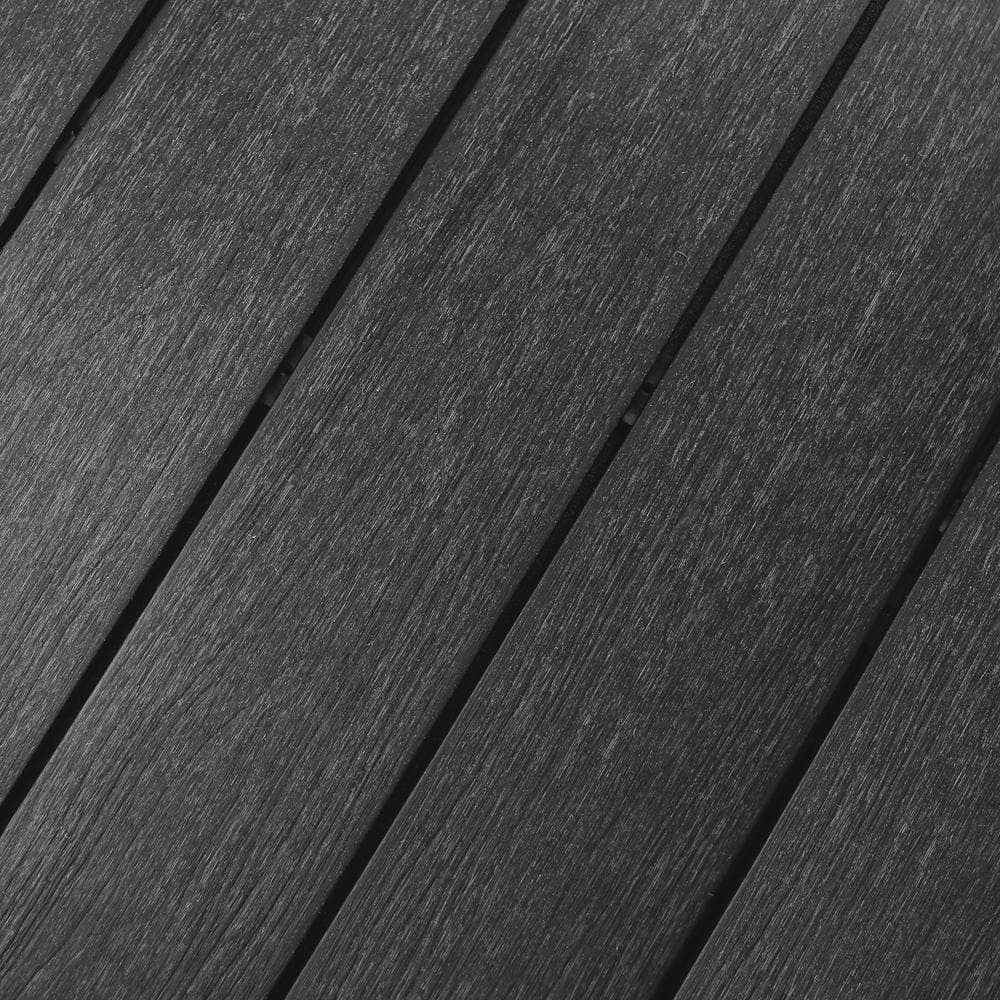NewTechWood UltraShield Naturale Magellan Series 1 in. x 6 in. x 1 ft. Hollow Hawaiian Charcoal Composite Deck Board Sample