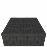 NewTechWood 1/6 ft. x 3 ft. Quick Deck Composite Deck Tile Stair Trim in Hawaiian Charcoal (2-Pieces per Box)
