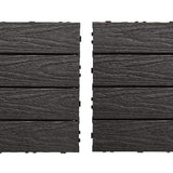NewTechWood UltraShield Naturale 1 ft. x 2 ft. Quick Deck Outdoor Composite Deck Tile in Hawaiian Charcoal (20 sq. ft. per Box)