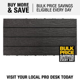 NewTechWood UltraShield Naturale 1 ft. x 2 ft. Quick Deck Outdoor Composite Deck Tile in Hawaiian Charcoal (20 sq. ft. per Box)