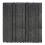 NewTechWood UltraShield Naturale 1 ft. x 1 ft. Quick Deck Outdoor Composite Deck Tile in Hawaiian Charcoal (10 sq. ft. Per Box)