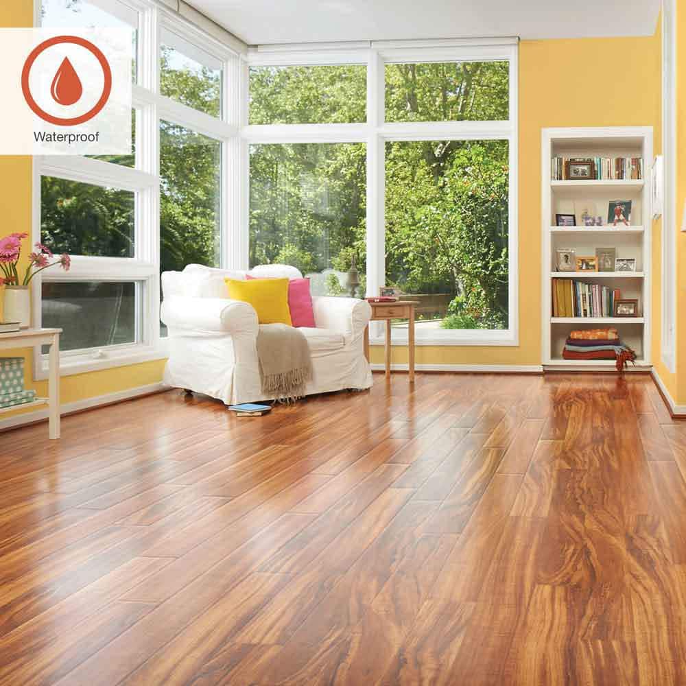 Pergo Outlast+ Hawaiian King Koa 12 mm T x 5.2 in. W Waterproof Laminate Wood Flooring (13.74 sqft/case)