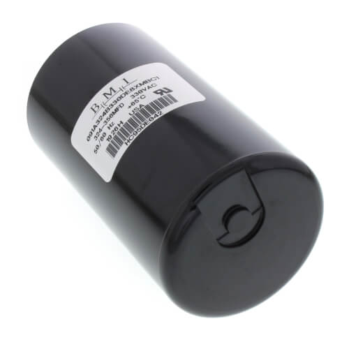 Carrier HC95DE042 capacitor - side view (Voltage: 330v; Product Type: Capacitor)