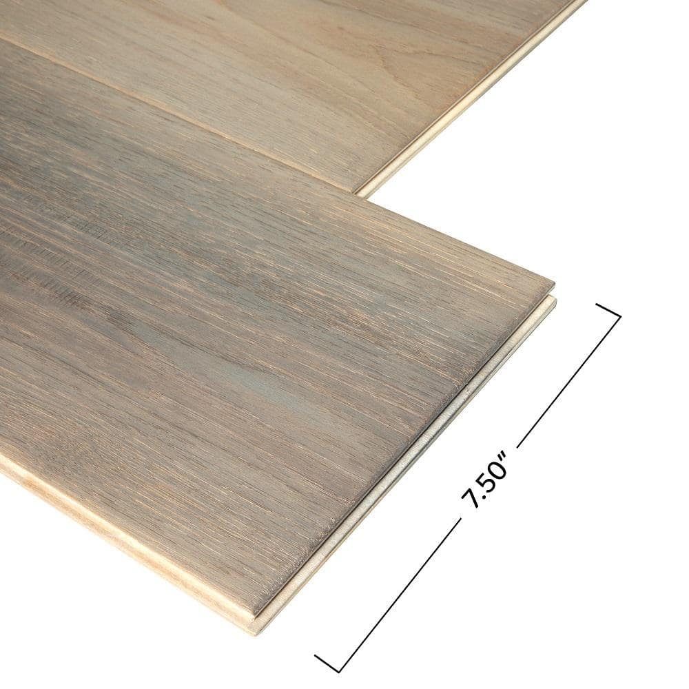 Mohawk Artist Dream Heirloom Hickory 0.5 in. T x 7.5 in. W Hand Scraped Engineered Hardwood Flooring (27.41 sq. ft./case)