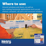 Henry FortiFlash 25 mil Self-Adhered Waterproof Flashing Membrane Roll, 6 in. x 75 ft