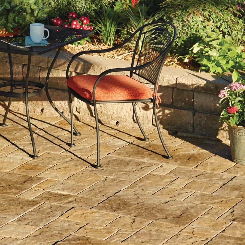 Pavestone Panorama Supra 3-pc 15.75 in. x 15.75 in. x 2.25 in. Heritage Buff Concrete Paver (60 Pcs. / 103 Sq. ft. / Pallet)