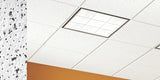 Armstrong Ceilings Cortega Acoustic Ceiling Tiles, 48 in. x 24 in., White Fissured, 15/16 in. Drop, 10-Pack